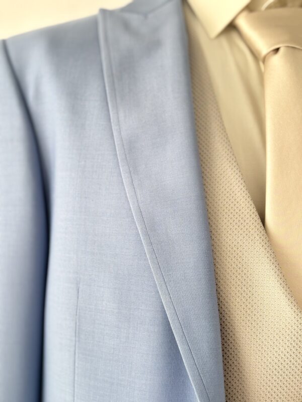 Veste costume mariage bleu ciel - empire du marié - pas cher