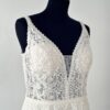 corsage raffiné en dentelle florale – robe de mariée abordable RO626H