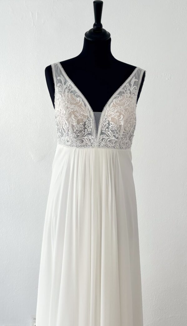 Jupe fluide et légère – robe de mariée bohème chic à prix abordable