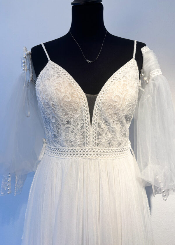Robe de Mariée Ululan Trapèze Aire Barcelona – Image 8
