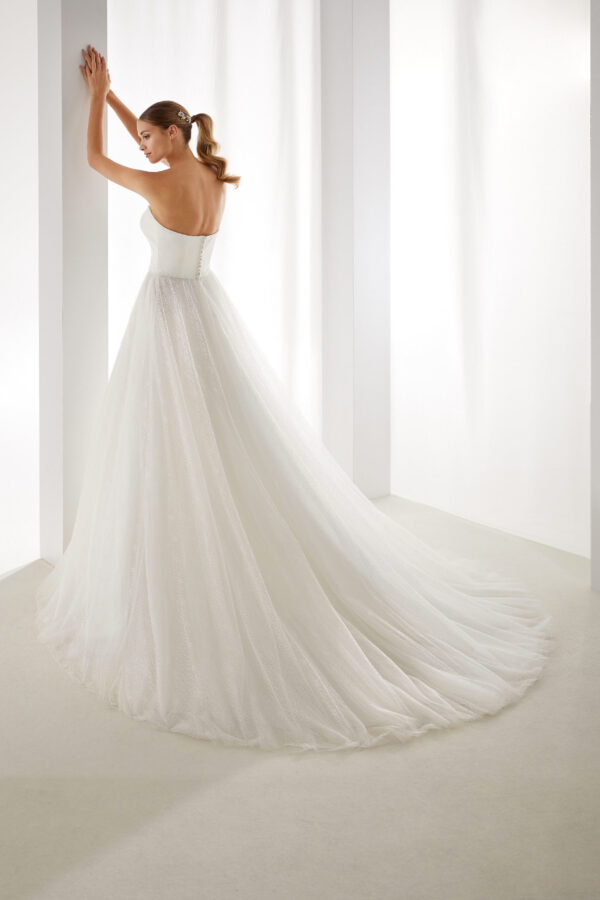 Robe de mariée - Aurora - blanche - bustier - princesse