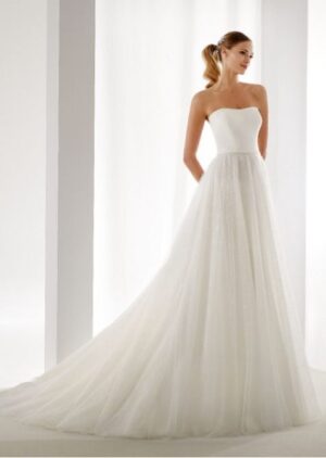 AUAB19928 - Aurora - Robe bustier Princesse blanche