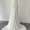 Robe de mariée blanche longue traîne fourreau Africa