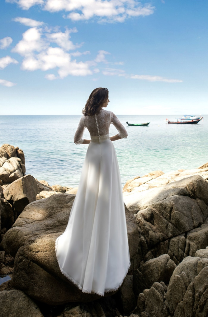 Robe de Mariée BM2132 Trapèze Bo'm – Image 2