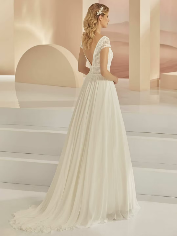 Robe de mariée Fluide Florence Bianco Evento – Image 4