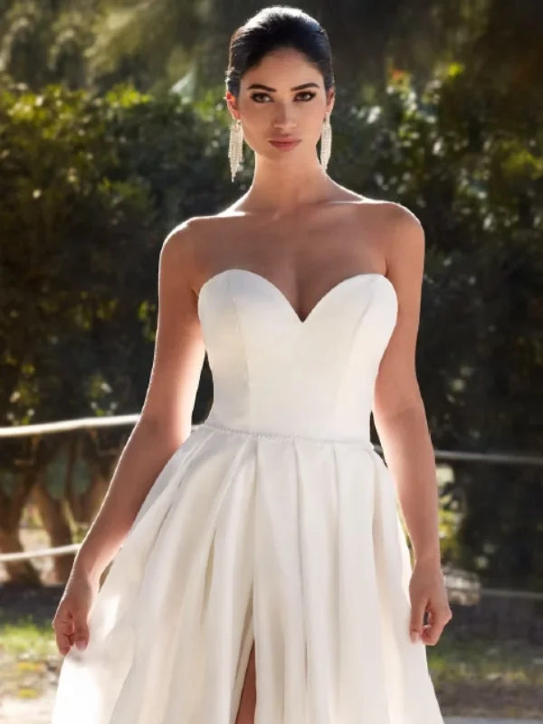 Robe de mariée coupe princesse Susanna Rivieri modèle 314638 en organza avec bustier cœur